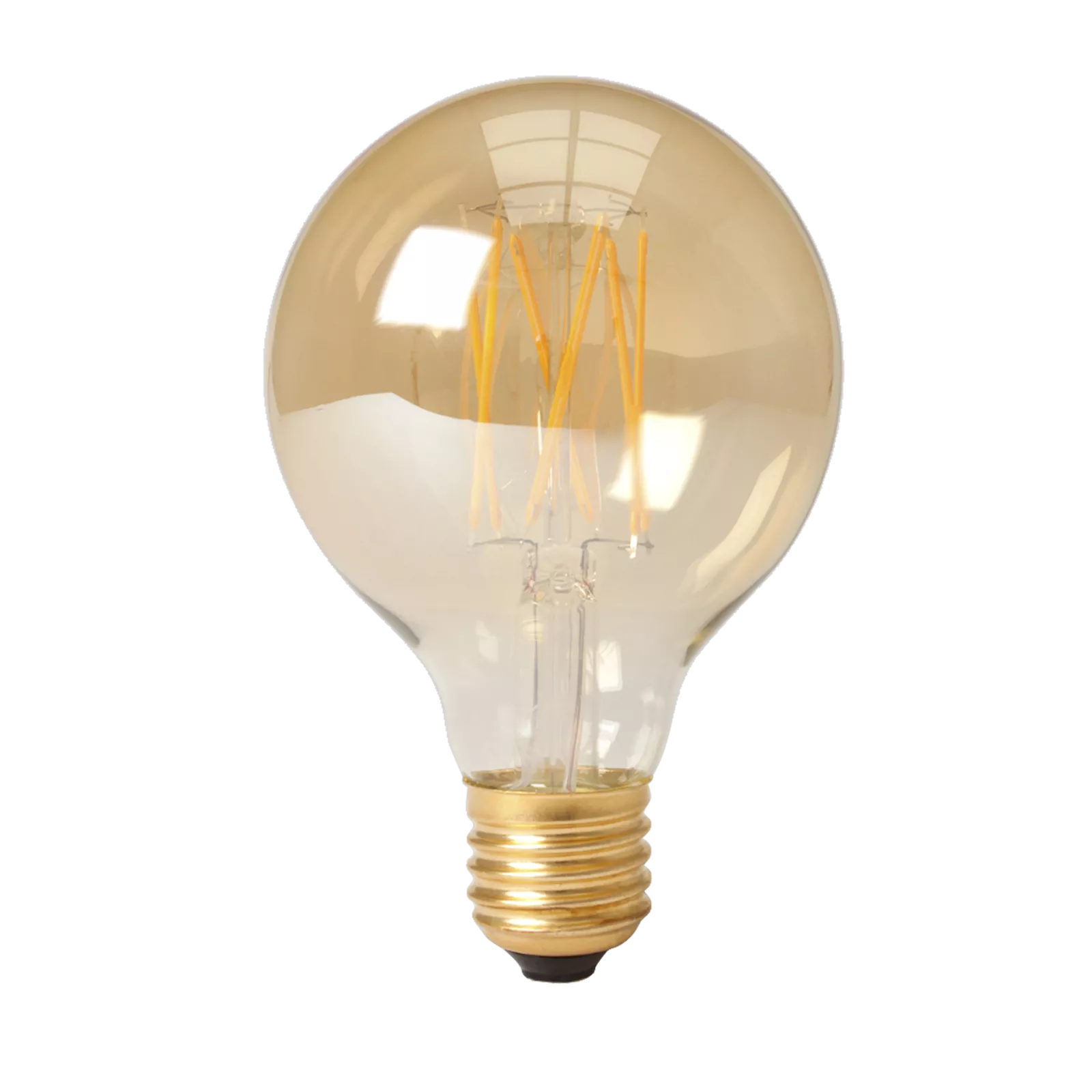 LED lamp (80x123mm) Globe - Gold
