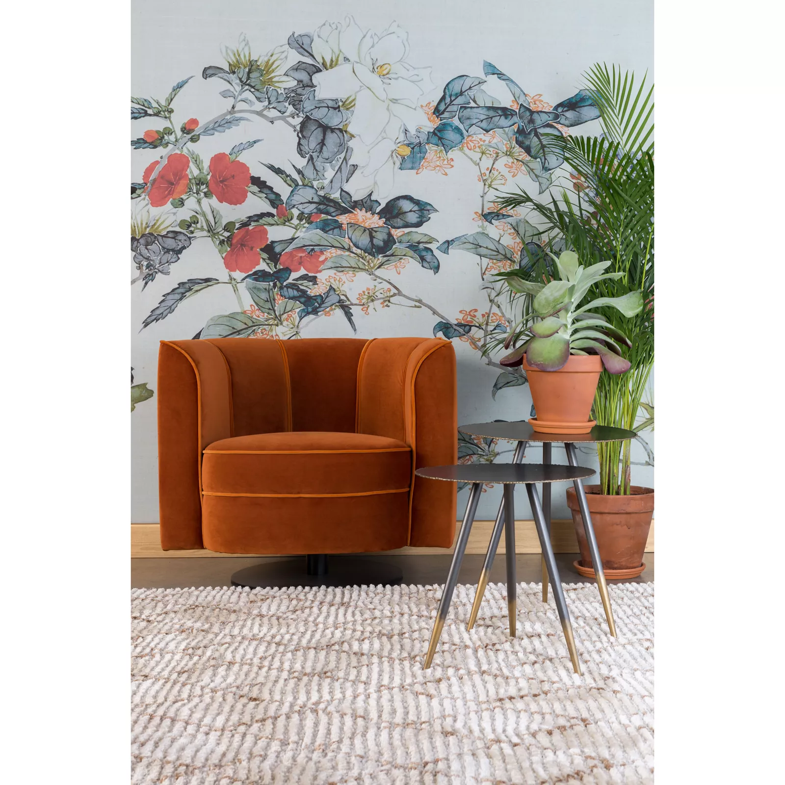 Lounge Fauteuil Flower - Orange