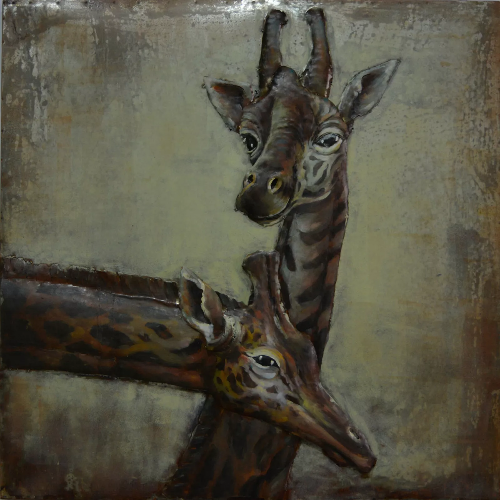 Wanddecoratie 3D Art - Giraffe