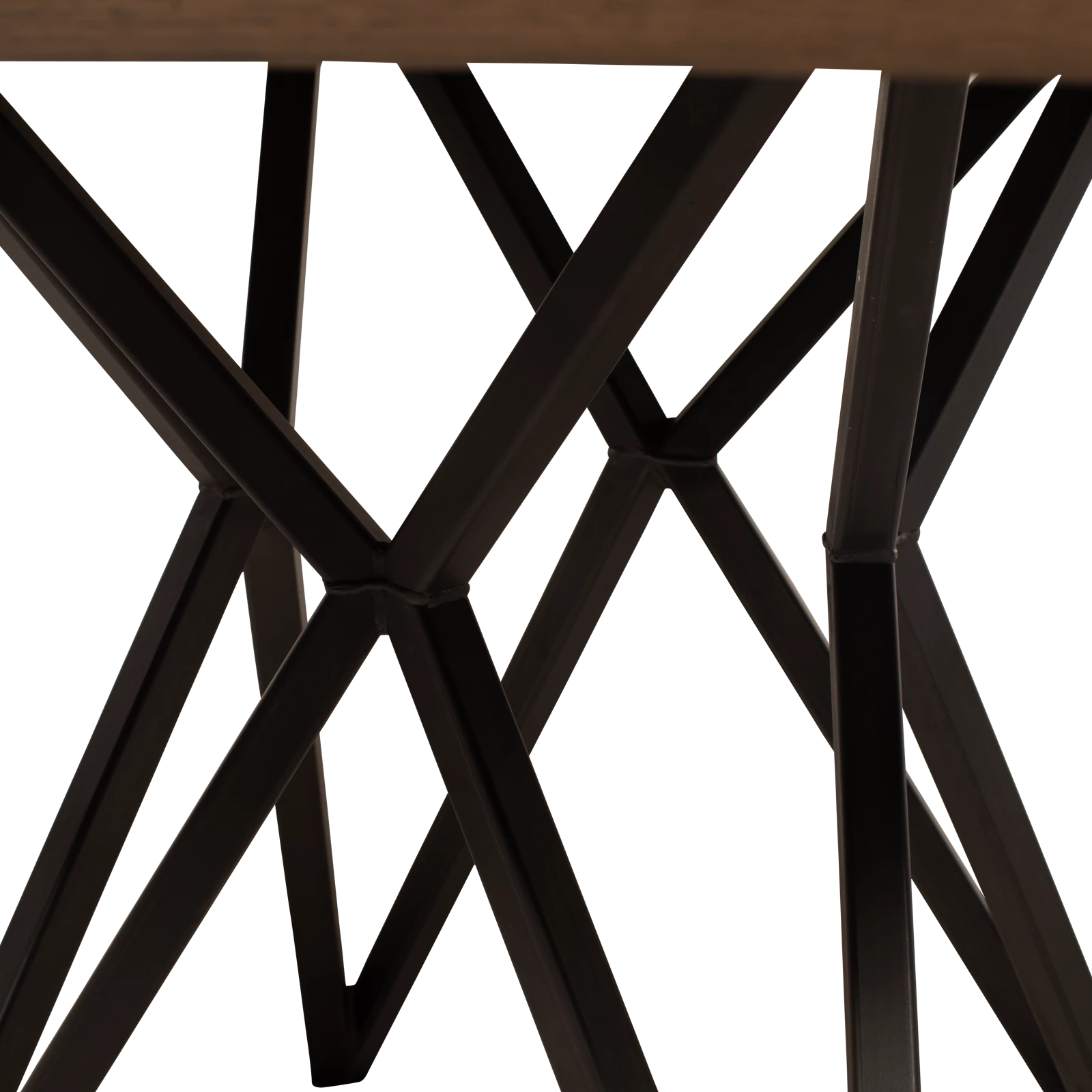 Eettafel (vierkant - 130x130cm) Crosse Rond - Eiken Deer Brown