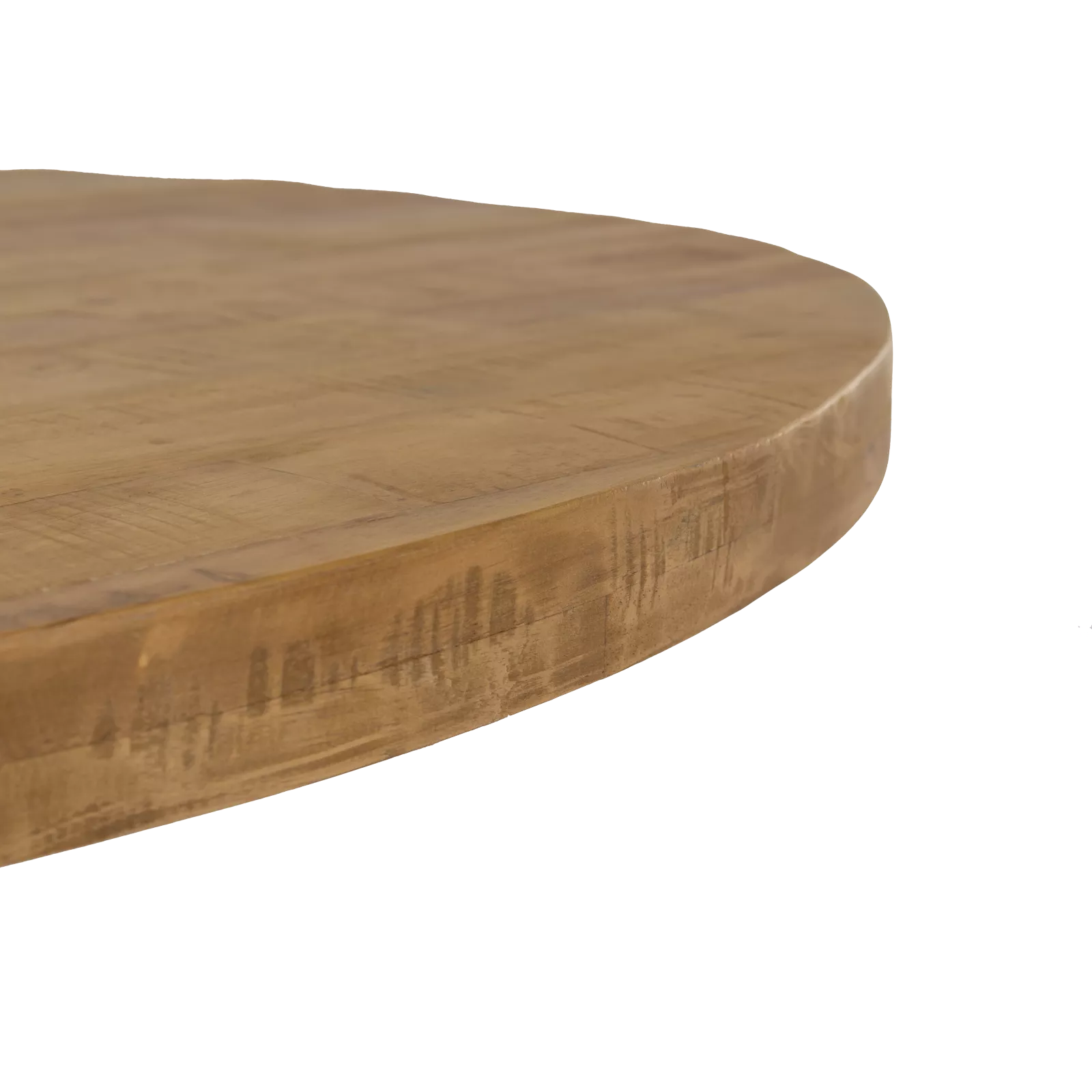 Eettafel (rond 120cm - poot 10x5cm) Steelwood - Seasoned Brown