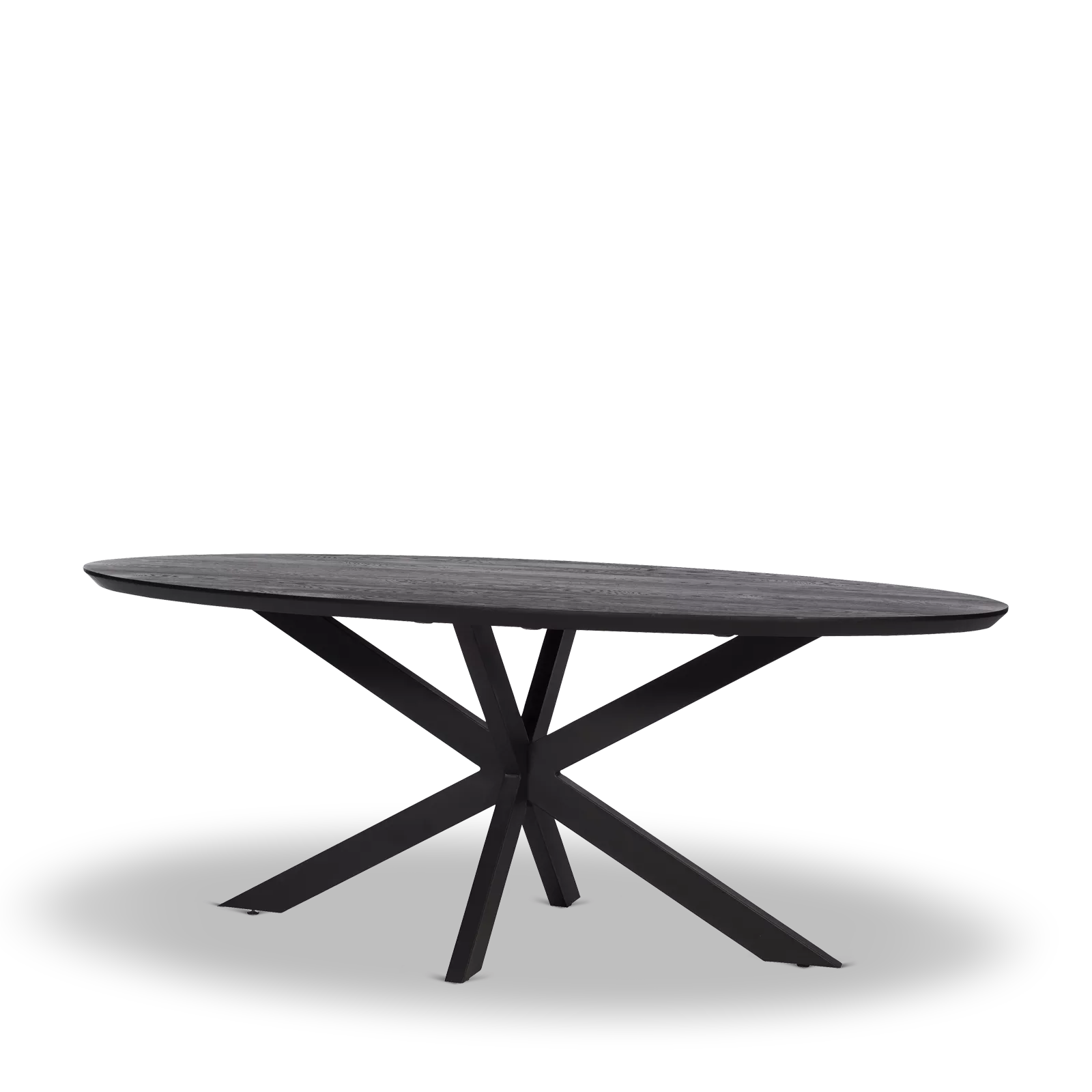 Eettafel (ovaal - 200x100cm) Keystone - Black Sky