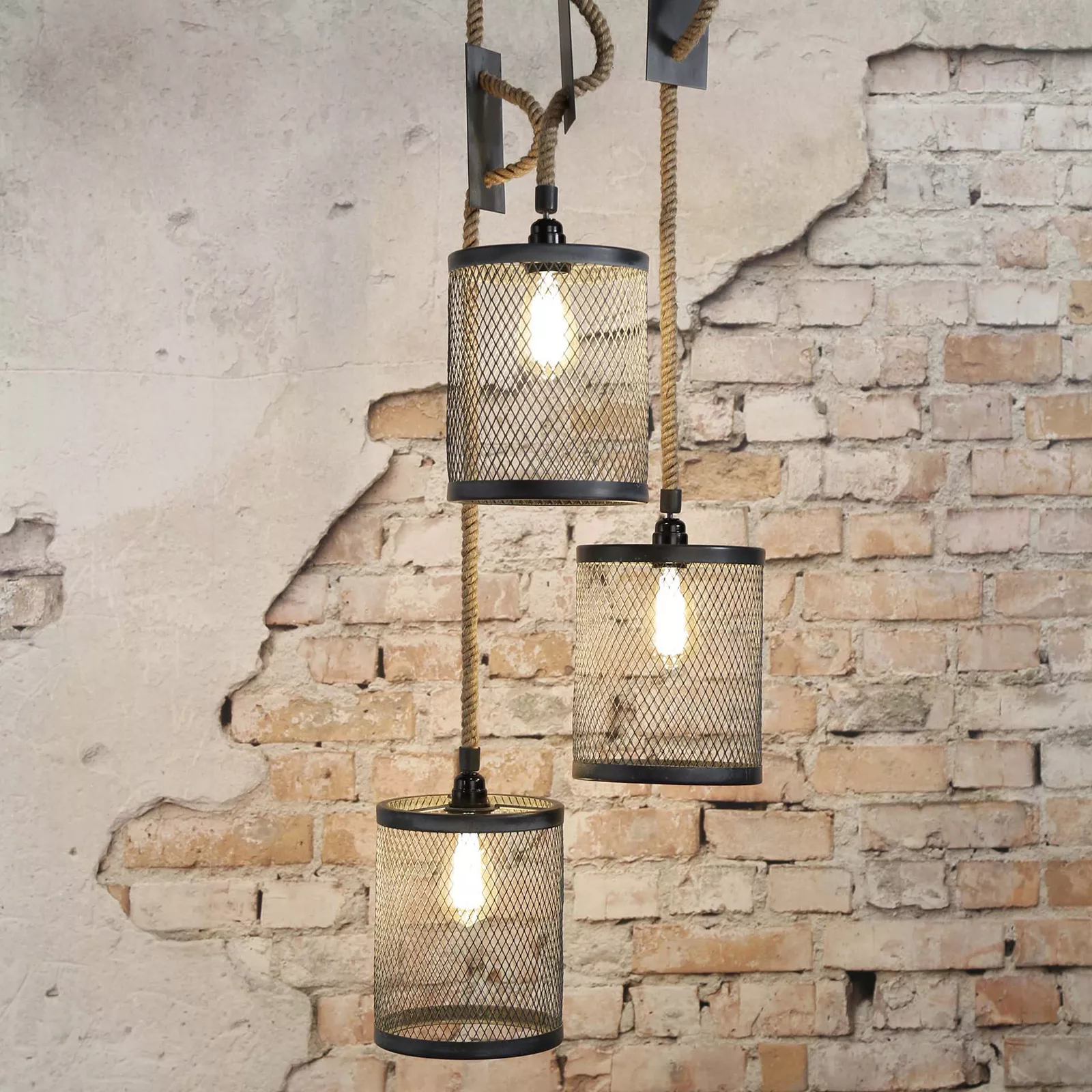 Hanglamp (3x 20cm) Mesh