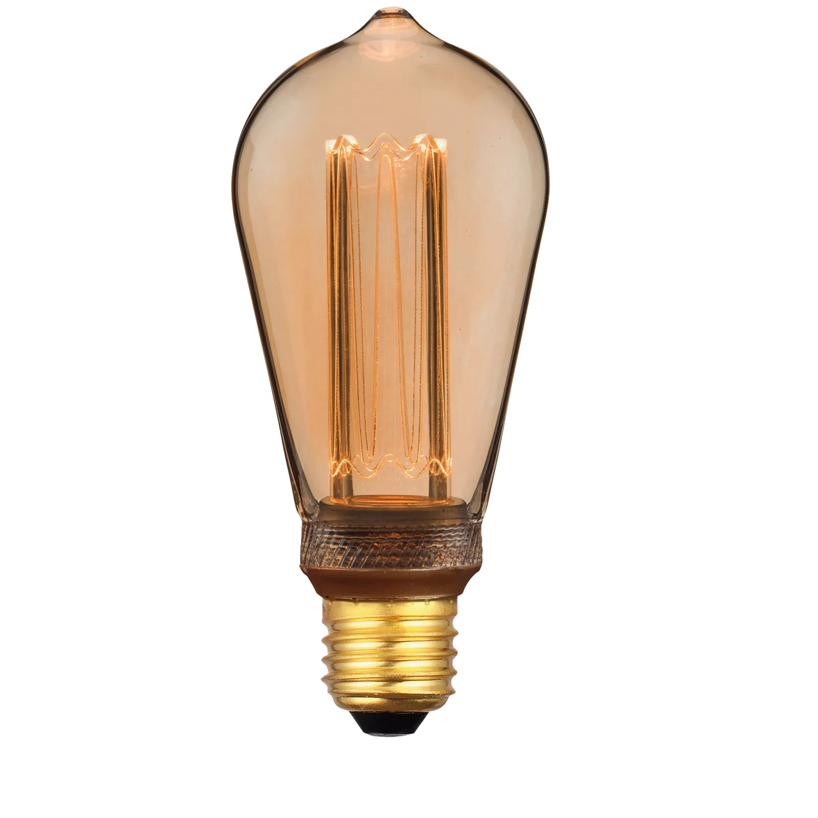 LED lamp (6,4cm) Lampadina - Amber/Gold
