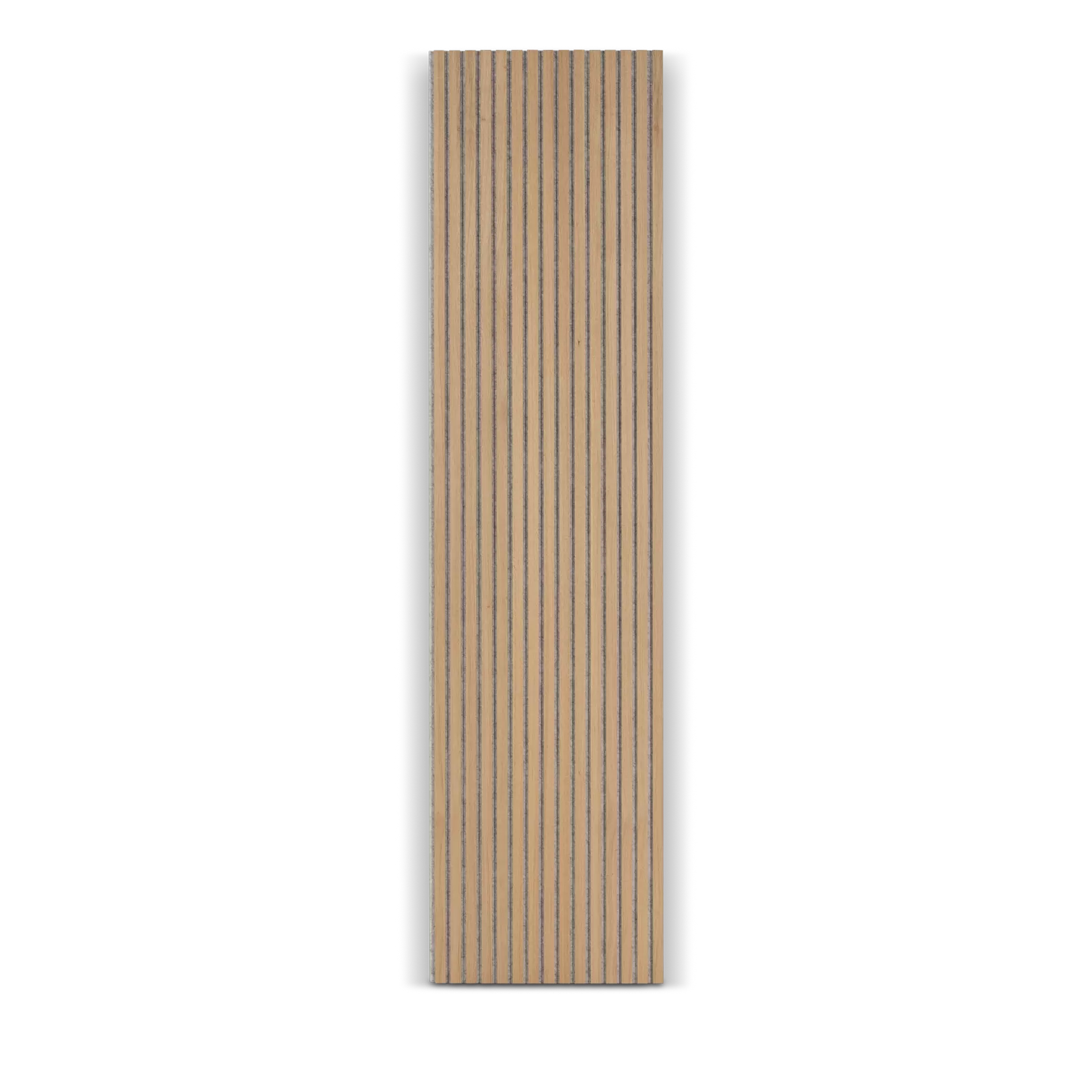 Akoestisch wandpaneel (240x60cm) WOOD - Eiken met grijs vilt