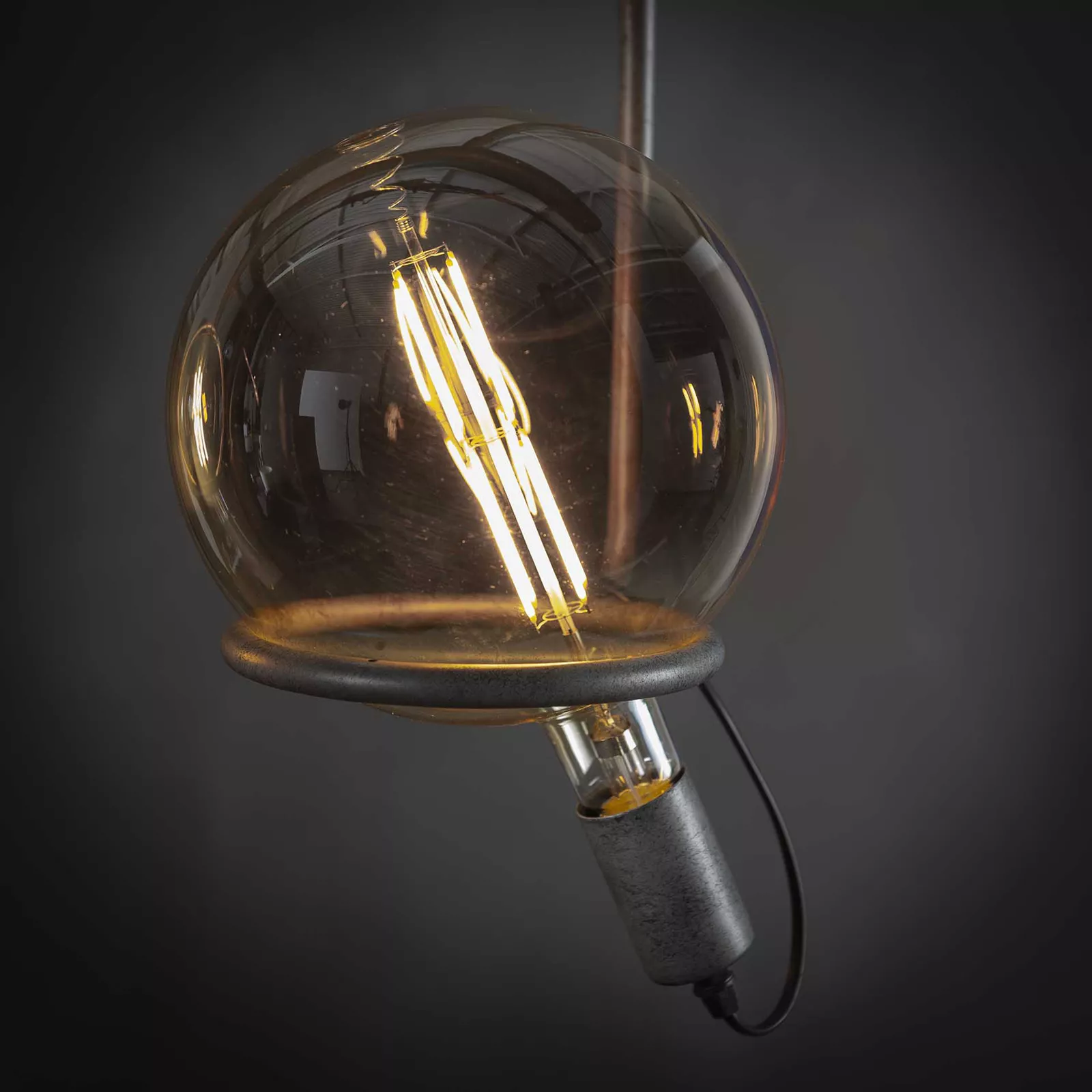 Lichtbron (20cm) LED Filament Bol - Amber