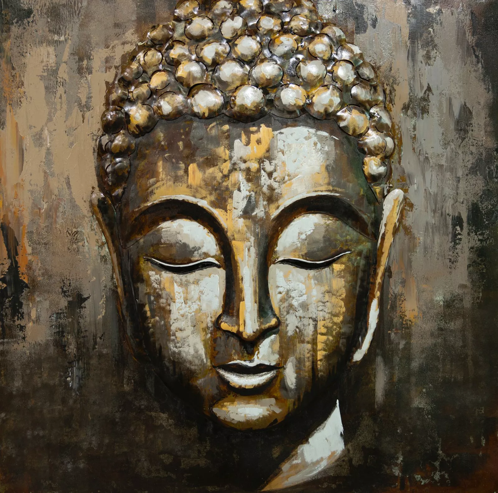 Wanddecoratie 3D Art - Boeddha