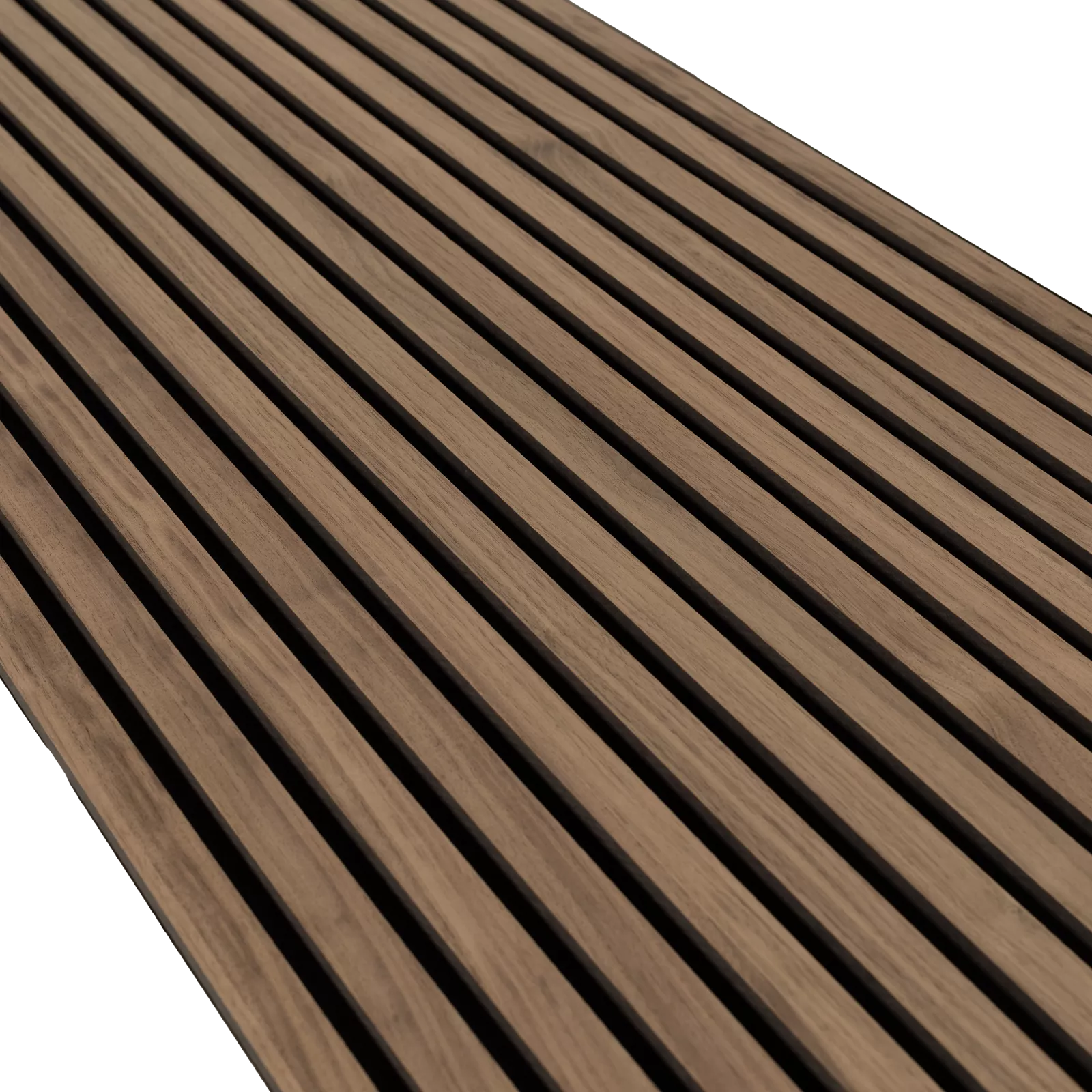 Akoestisch wandpaneel (240x60cm) WOOD - Walnut