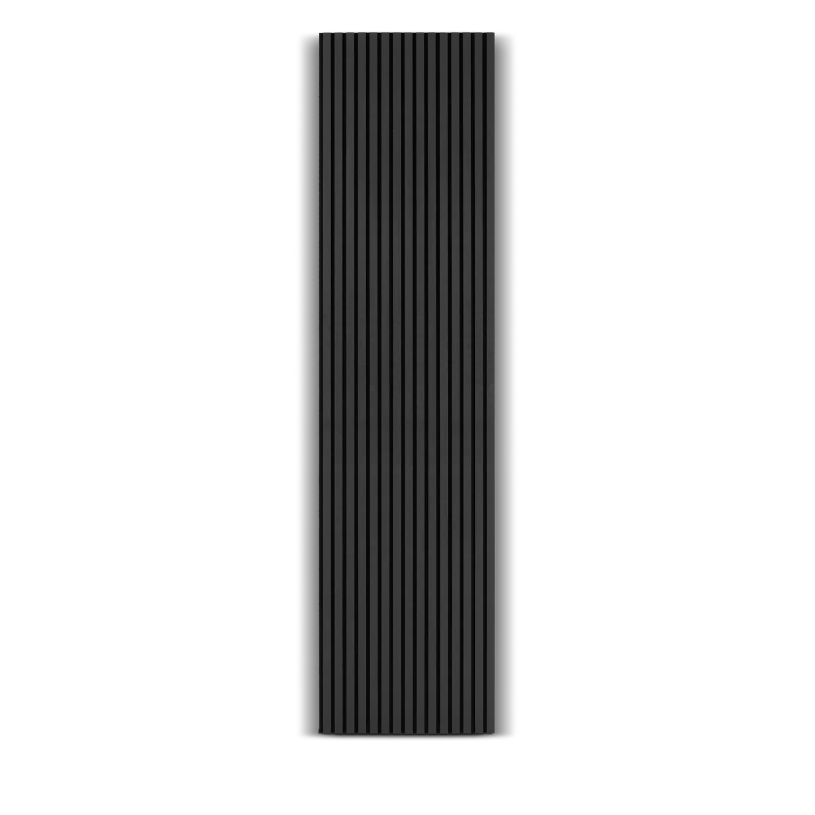 Akoestisch wandpaneel (240x60cm) WOOD - Zwart