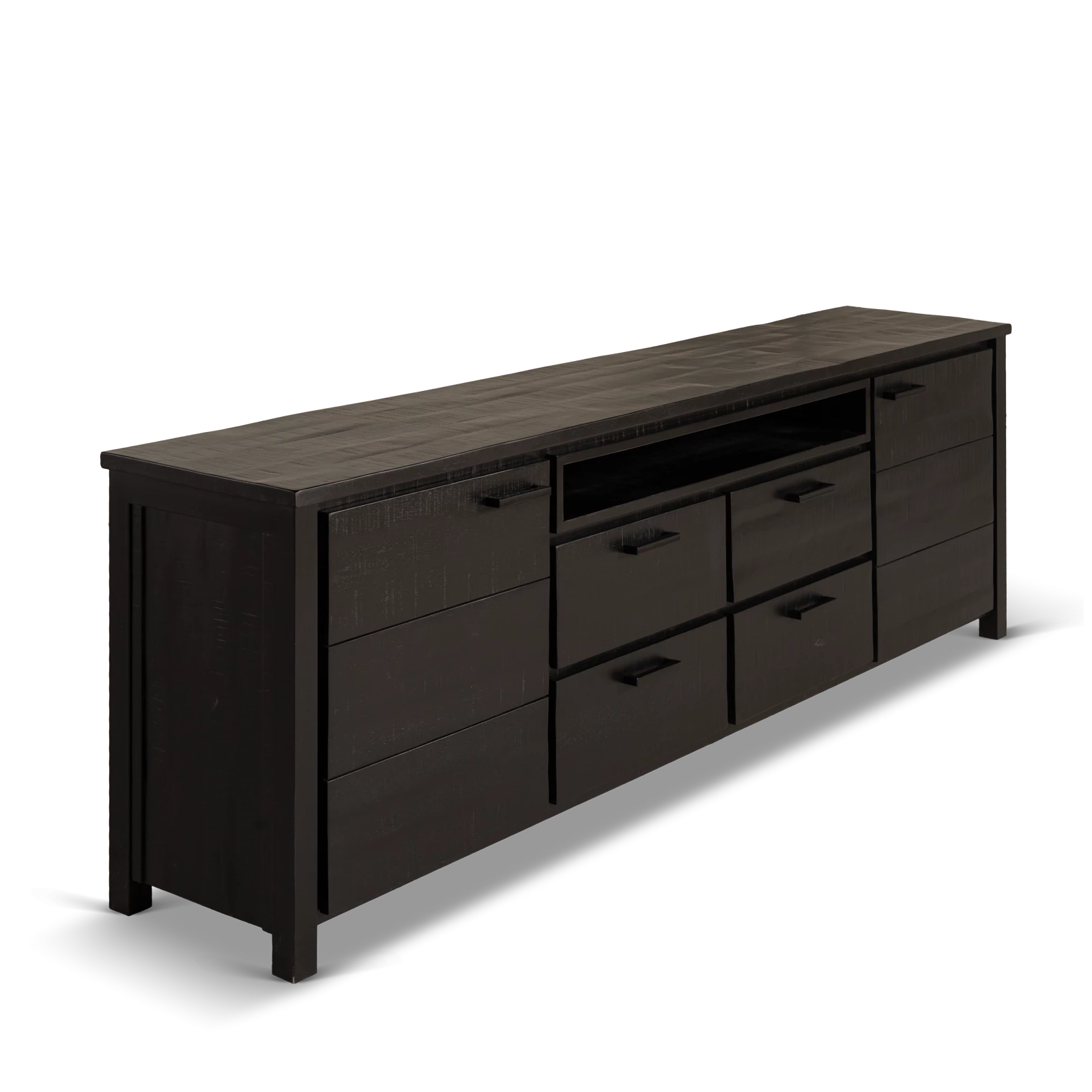 Tv meubel (hoog - 240cm) Steelwood - Zwart