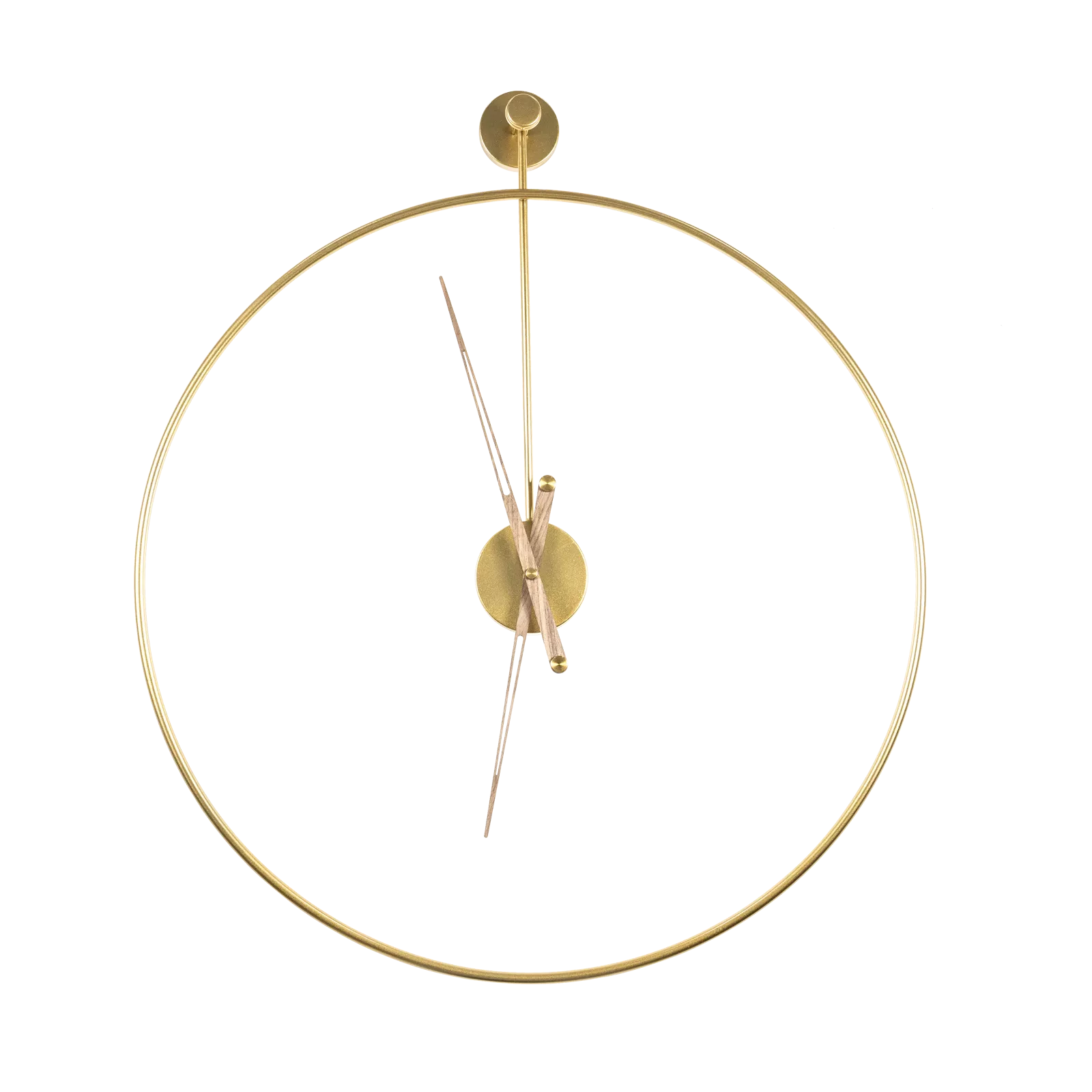 Wandklok (large) Sundial - Gold