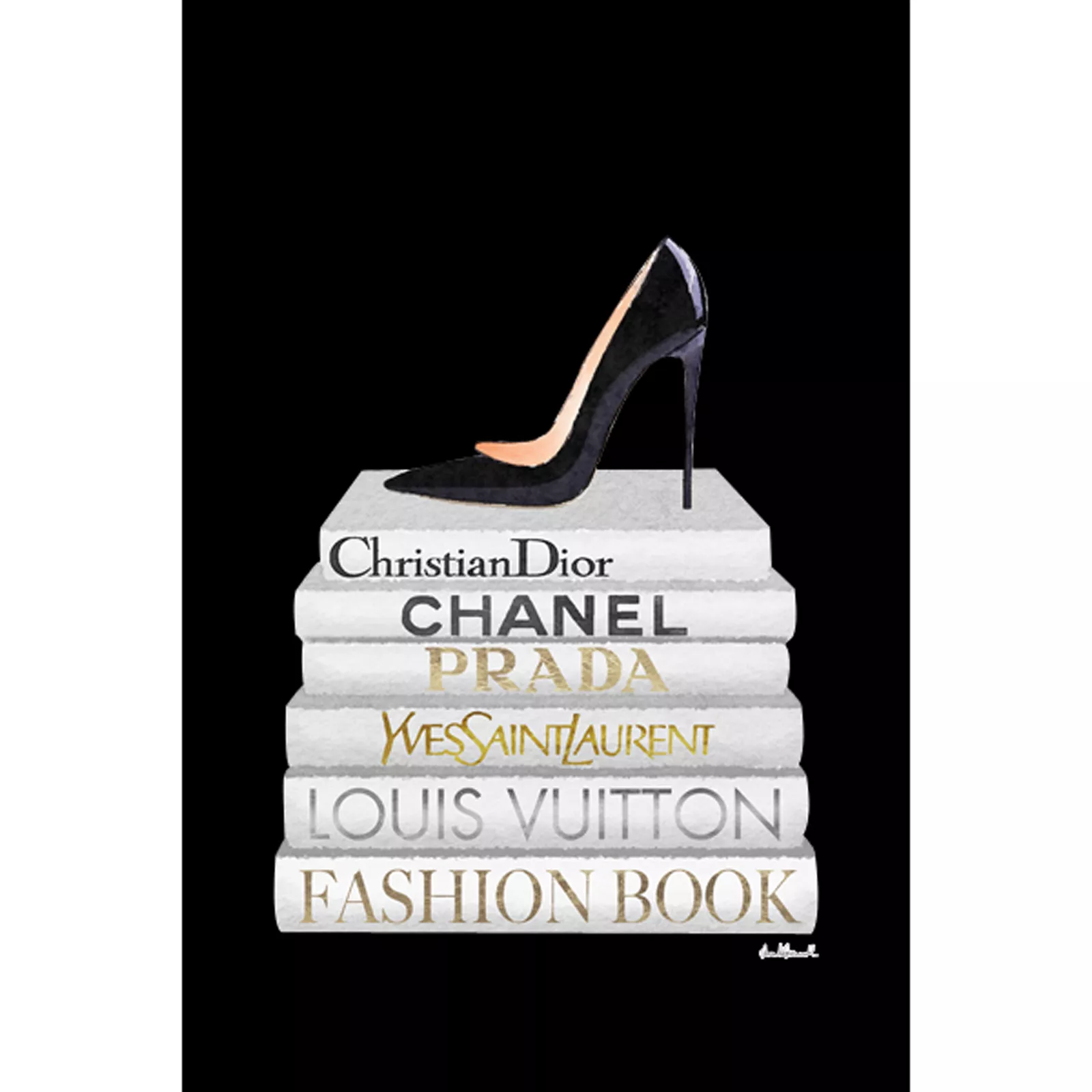 Wanddecoratie Fashion Book Shoe