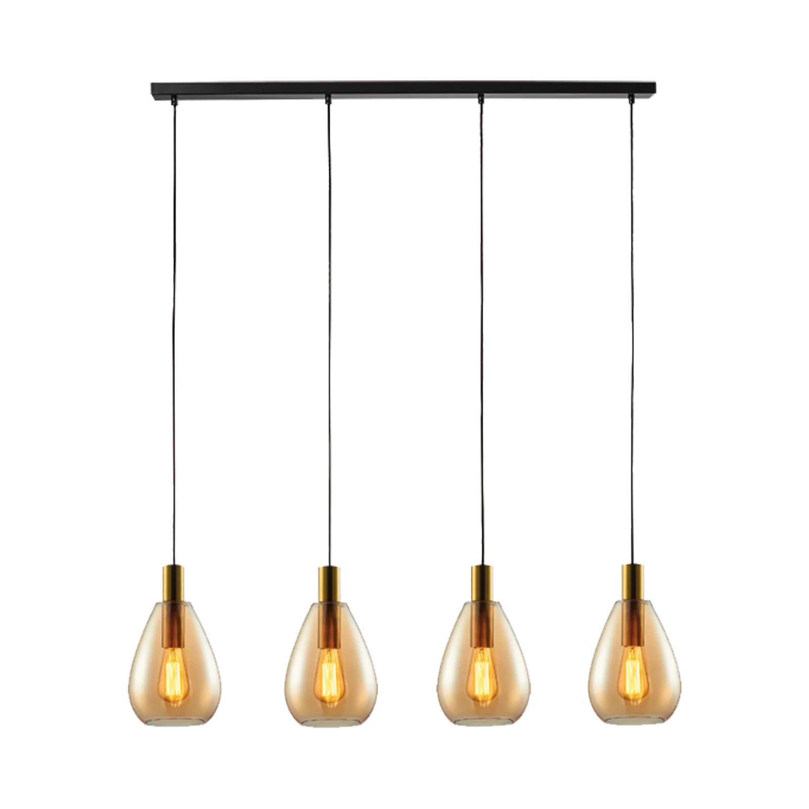 Hanglamp (4 lichts) Dorato - Brons/goud